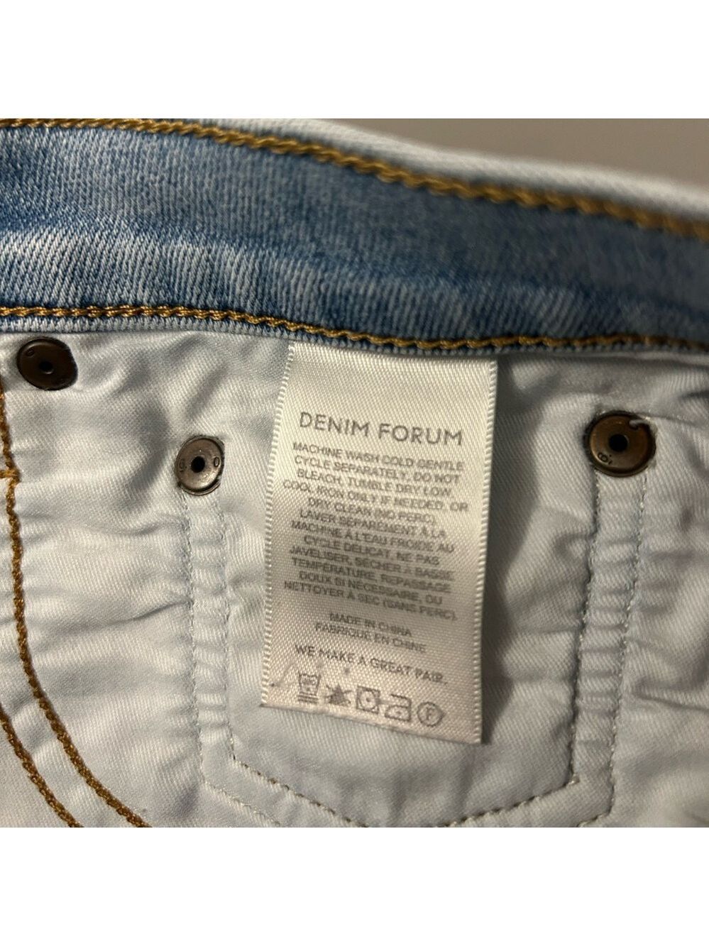 Aritzia Denim Forum The Lola High Rise Sky Blue Jeans Size 29 Skinny - Picture 9 of 10
